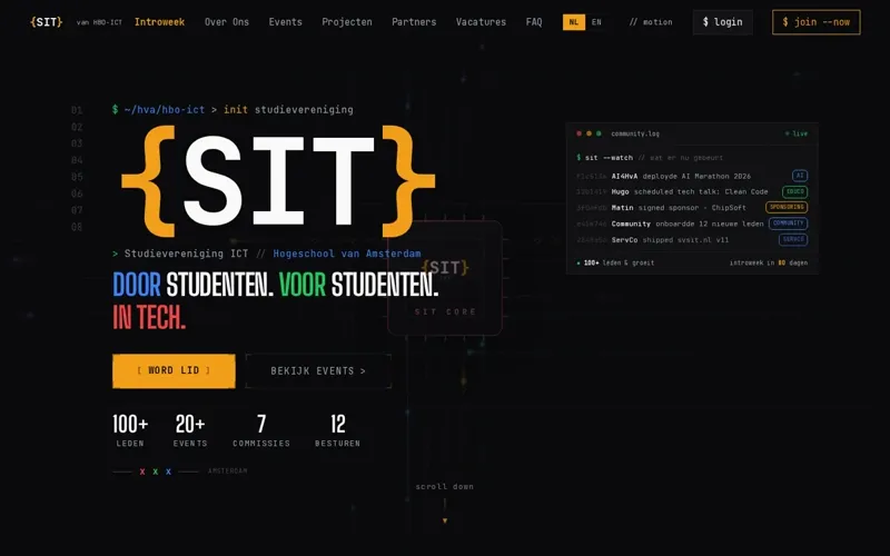 Screenshot van svsit.nl